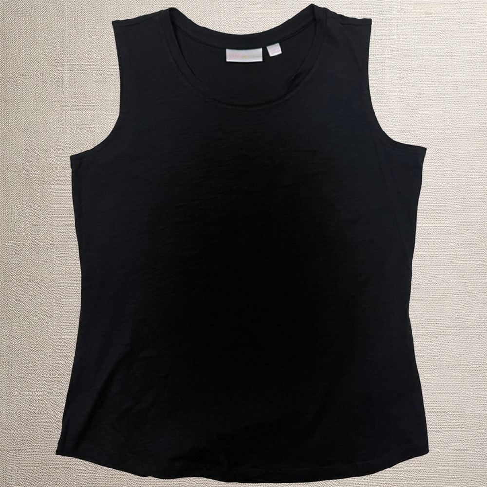 Women's Belle by Kim Gravel M Knit Scoop Neck Tank Chic Versatile Preppy
